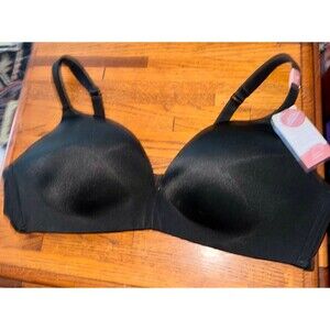 Cacique Plunge Bra Black Sz 42C NWT